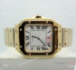 New Replica Cartier Santos de All Gold Watch 39mm or 35mm